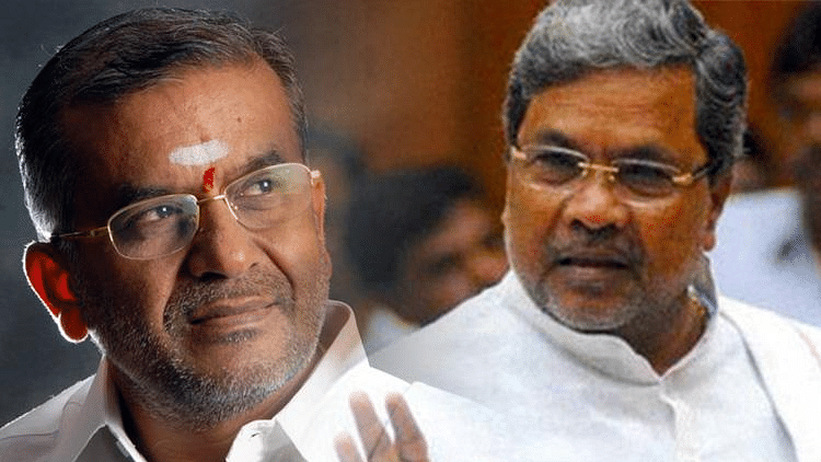 GT Devegowda of the JD(S) (left) and incumbent Karnataka CM Siddaramaiah.