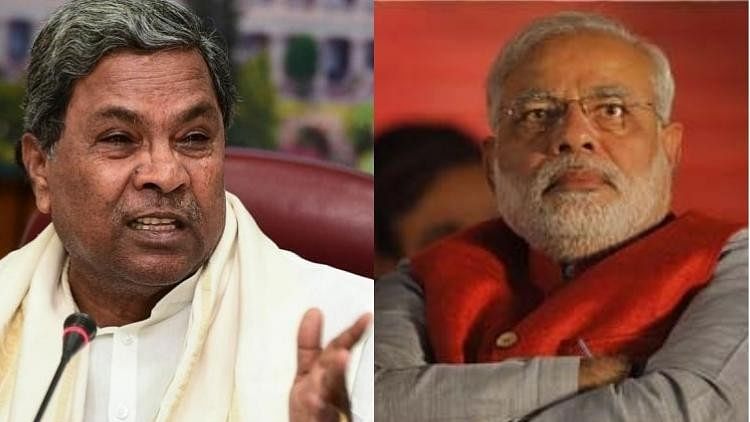 Karnataka CM Siddaramaiah and PM Modi