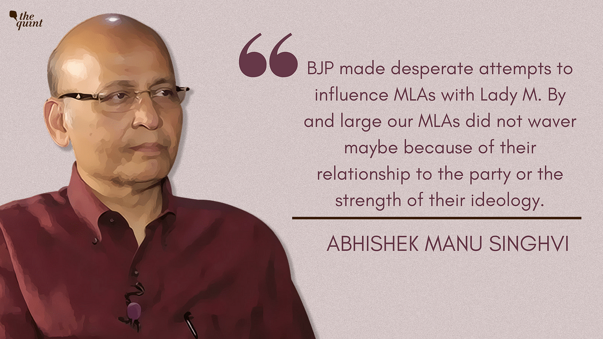 Abhishek Manu Singhvi said the Congress has a lot of fresh energy that it’ll show in the upcoming state elections. 