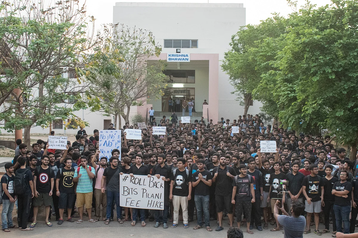 Along with their demand that the fee hike be rolled back, students also want the fee to be constant for a particular batch.