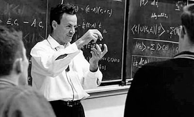 Nobel winning physicist Richard P Feynman. known equally for his pranks and quirky hobbies and popularising science.