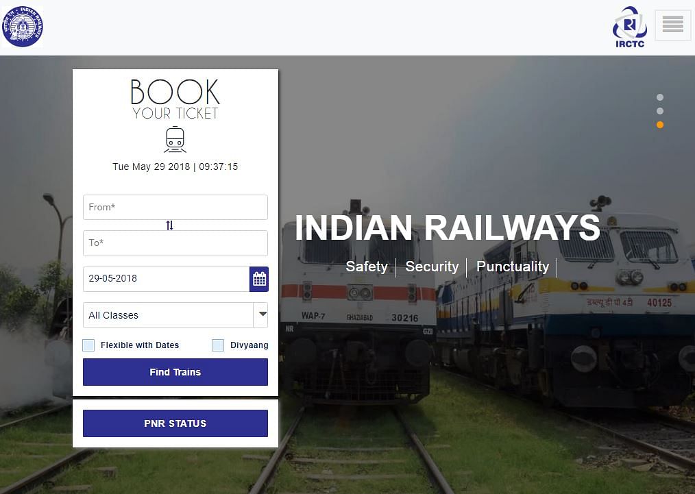 IRCTC now allows its users to enquire for trains and check on availability of seats without logging into the website