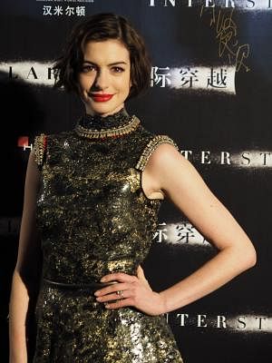 Actress Anne Hathaway. (Xinhua/Ren Longshe/IANS)