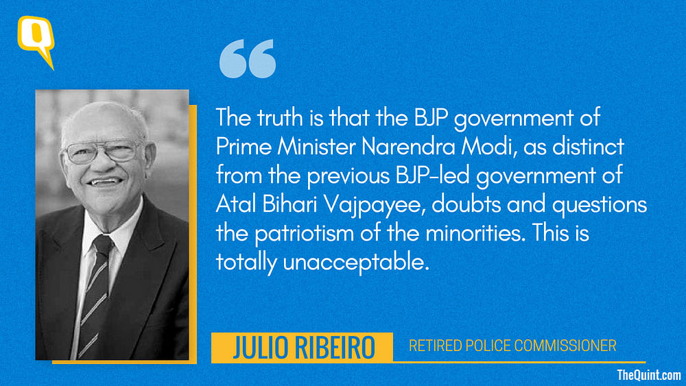 In his article in The Times of India, Ribeiro points out the shrinking space of dissent for minorities in India.