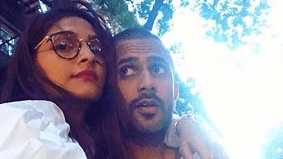 Sonam Kapoor with Anand Ahuja.&nbsp;