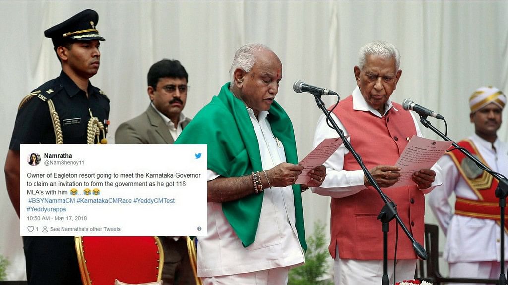 After two days of high tensions, speculations, schemes and games. BJP’s BS Yeddyurappa took oath as the CM of Karnataka on Thursday.