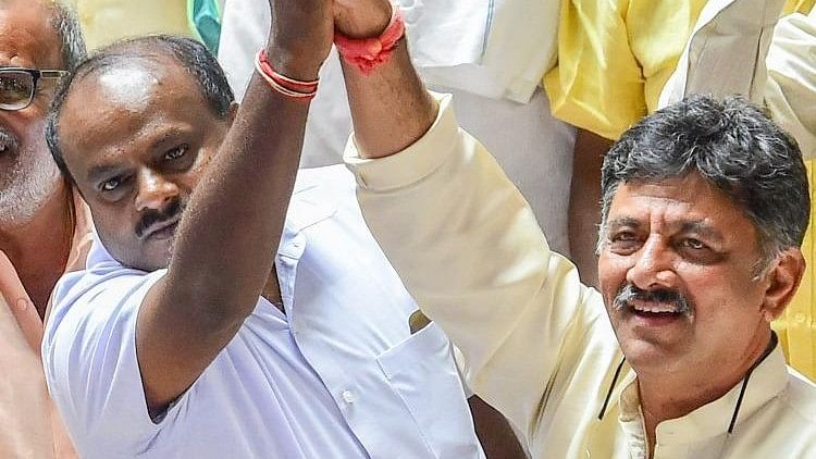 A day after the Enforcement Directorate (ED) filed a case against  D K Shivakumar, the BJP has launched campaign against him.