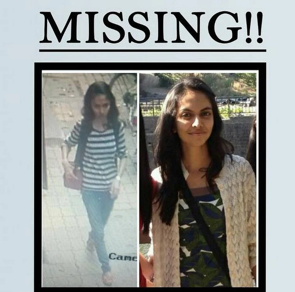 A missing poster of Kriti Vyas.
