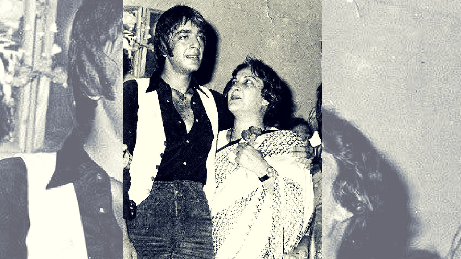 Sanjay with his mother Nargis Dutt.