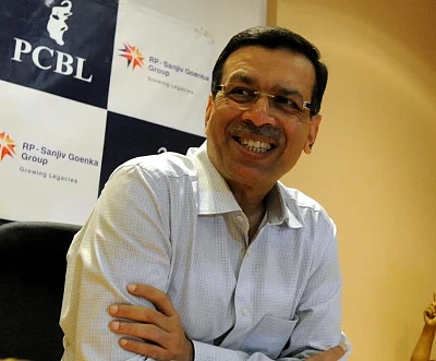 Kolkata: RP-Sanjiv Goenka Group Chairman Sanjiv Goenka addresses a press conference to announce the results of Phillips Carbon Black Ltd (PCBL) in Kolkata on May 4, 2018. (Photo: IANS)