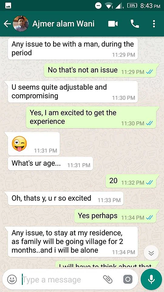 ‘Will You Stay With Me?’: J&K Editor to Girl Seeking Internship