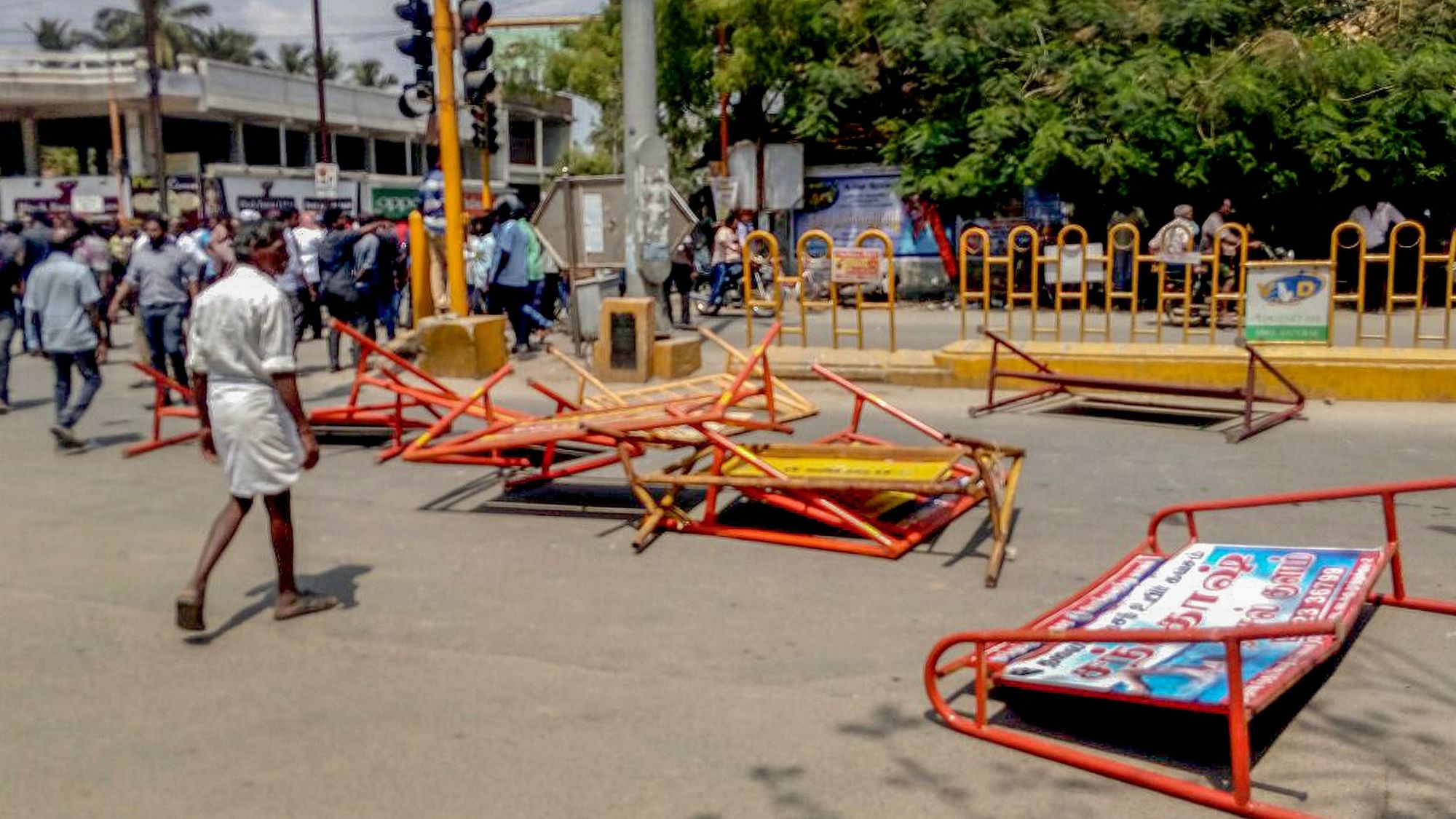 Barricades lie strewn after anti-Sterlite protests kill 11 and injure a dozen others.