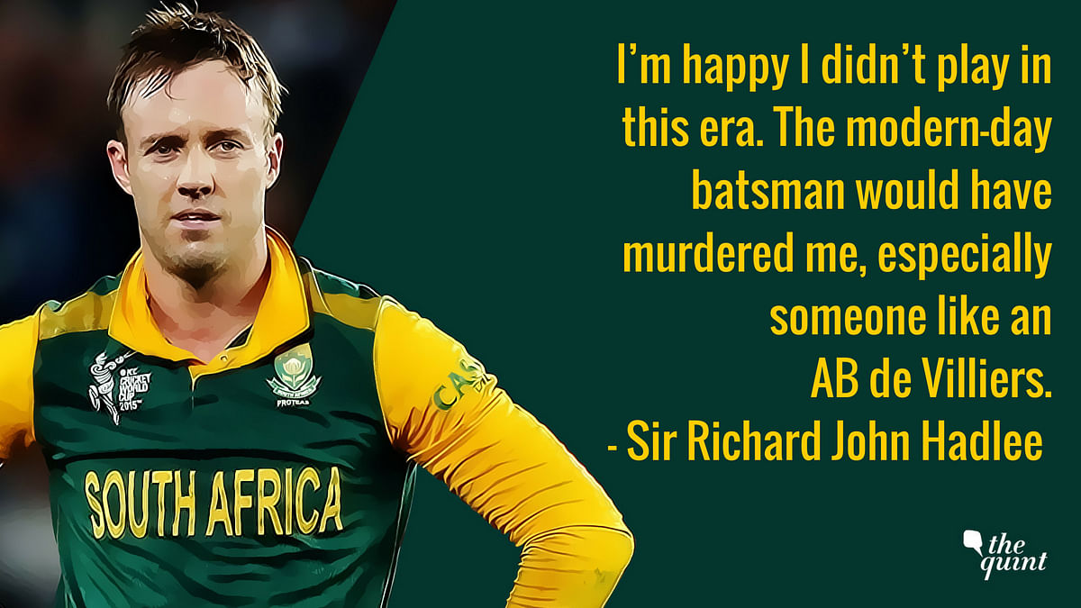 Rather than chasing records, AB de Villiers would rather present you a new record book strictly on his own terms.
