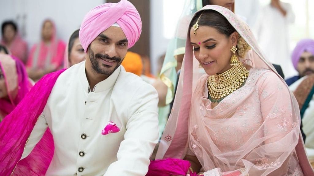 Neha Dhupia announced her wedding to Angad Bedi on social media, catching everyone by surprise.