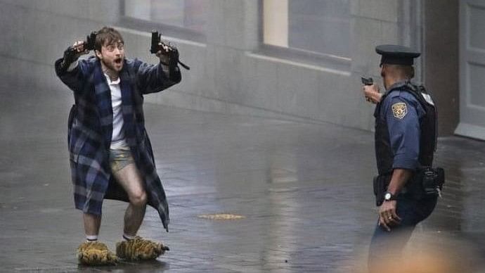 Daniel Radcliffe is currently working on<i> Guns Akimbo</i>