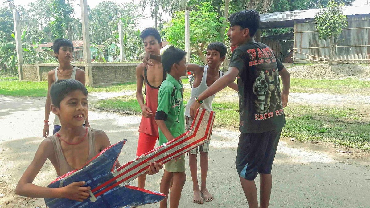 The child actors of ‘Village Rockstars’ in Chhaygaon, Assam. 