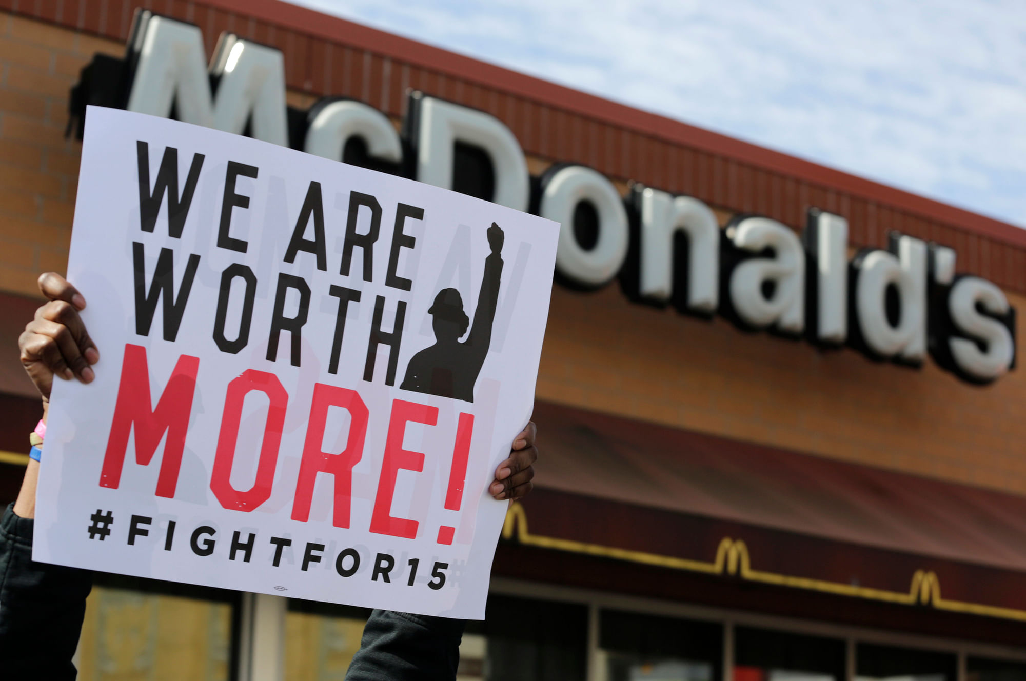 #MeToo Protests outside a McDonald’s outlet in Chicago
