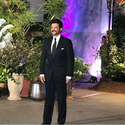 Mumbai: Actor Anil Kapoor at the wedding reception of his daughter Sonam Kapoor and Anand Ahuja in Mumbai, on May 8, 2018. (Photo: IANS)