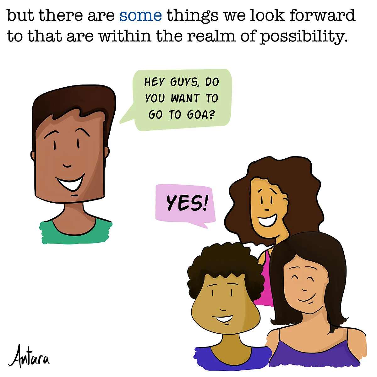 Antara’s Comics: The Reality of Every Goa Plan