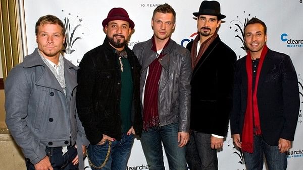 The Backstreet Boys- A J McLean, Howie D., Nick Carter, Kevin Richardson and Brian Littrell.