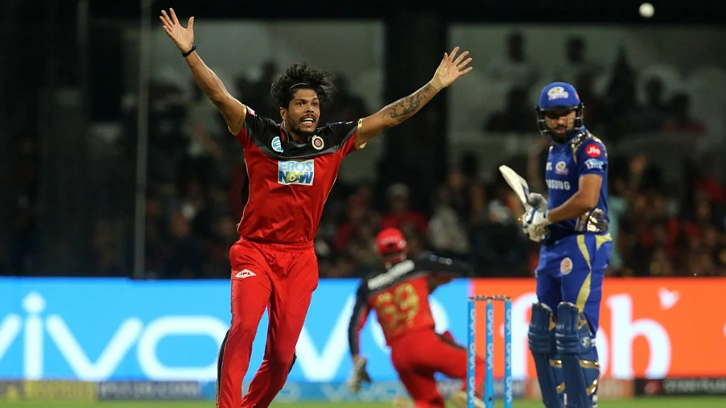 Umesh Yadav dismisssed Suryakumar Yadav (9) and Mumbai Indians skipper Rohit Sharma (0) in successive balls.