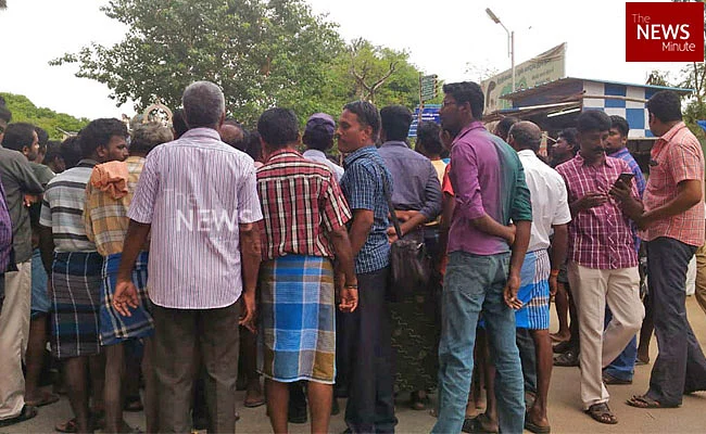 Outside the Government General Hospital, men, women and children wait anxiously as loved ones injured in the carnage are being treated.
