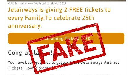 Viral WhatsApp Message on Jet Airways Giving Free Tickets Is Fake