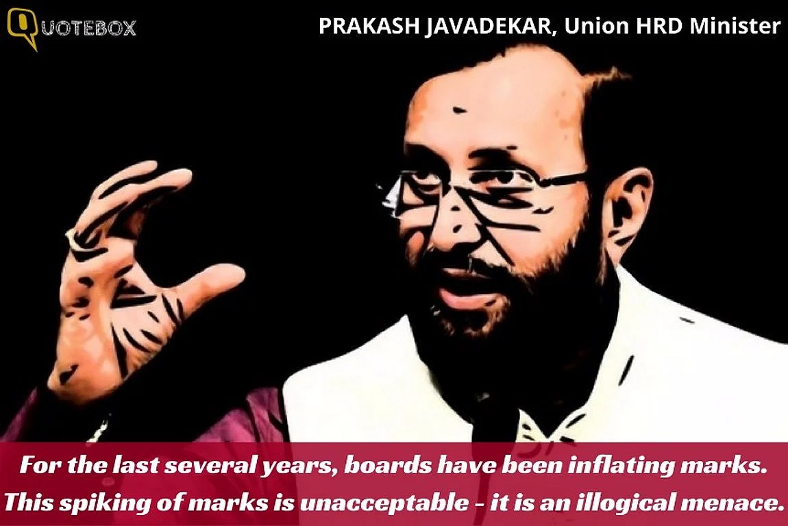 A quote by Union HRD Minister Prakash Javadekar in 2017.