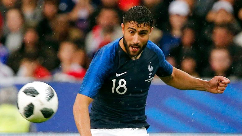 France’s Nabil Fekir in action.