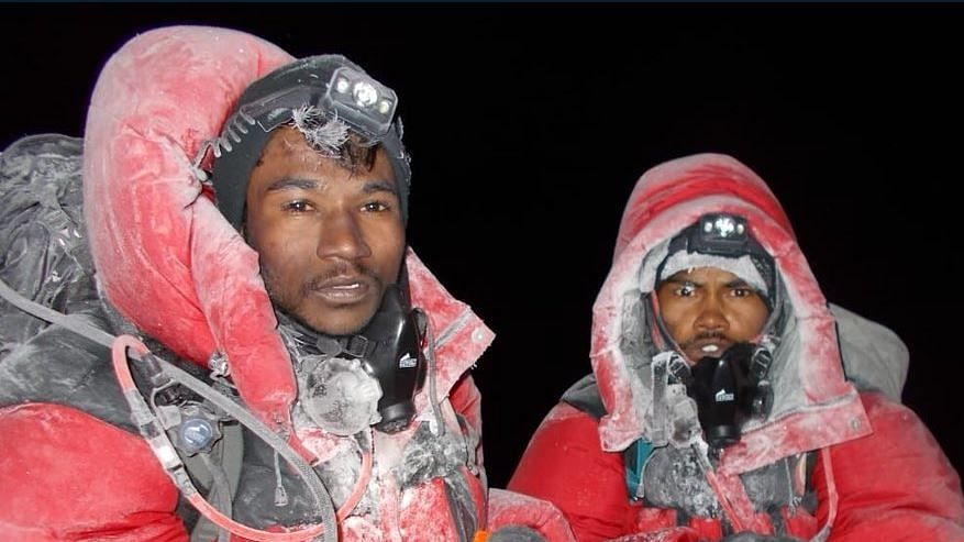 Kavidas and Umakanat, two of the youth who scaled Mt Everest.&nbsp;