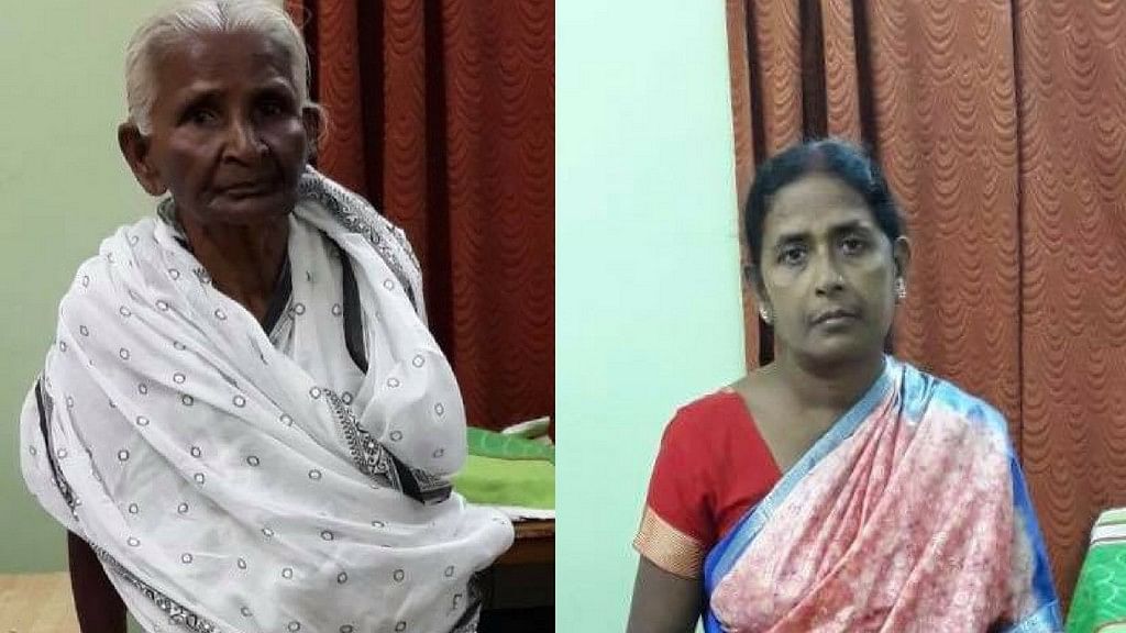 Swapna Pal (right) was arrested by the police after a video of her beating her mother-in-law went viral