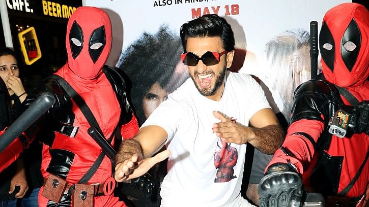 Ranveer Singh at the <i>Deadpool 2</i> screening.