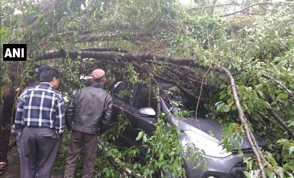A photo from heavy rainfall in Assam.