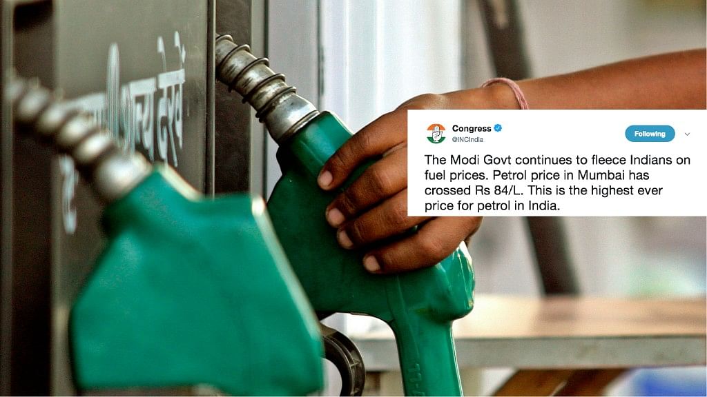 The continuing rise of petrol and diesel prices across the country has prompted leaders from opposition parties to slam the Modi government.