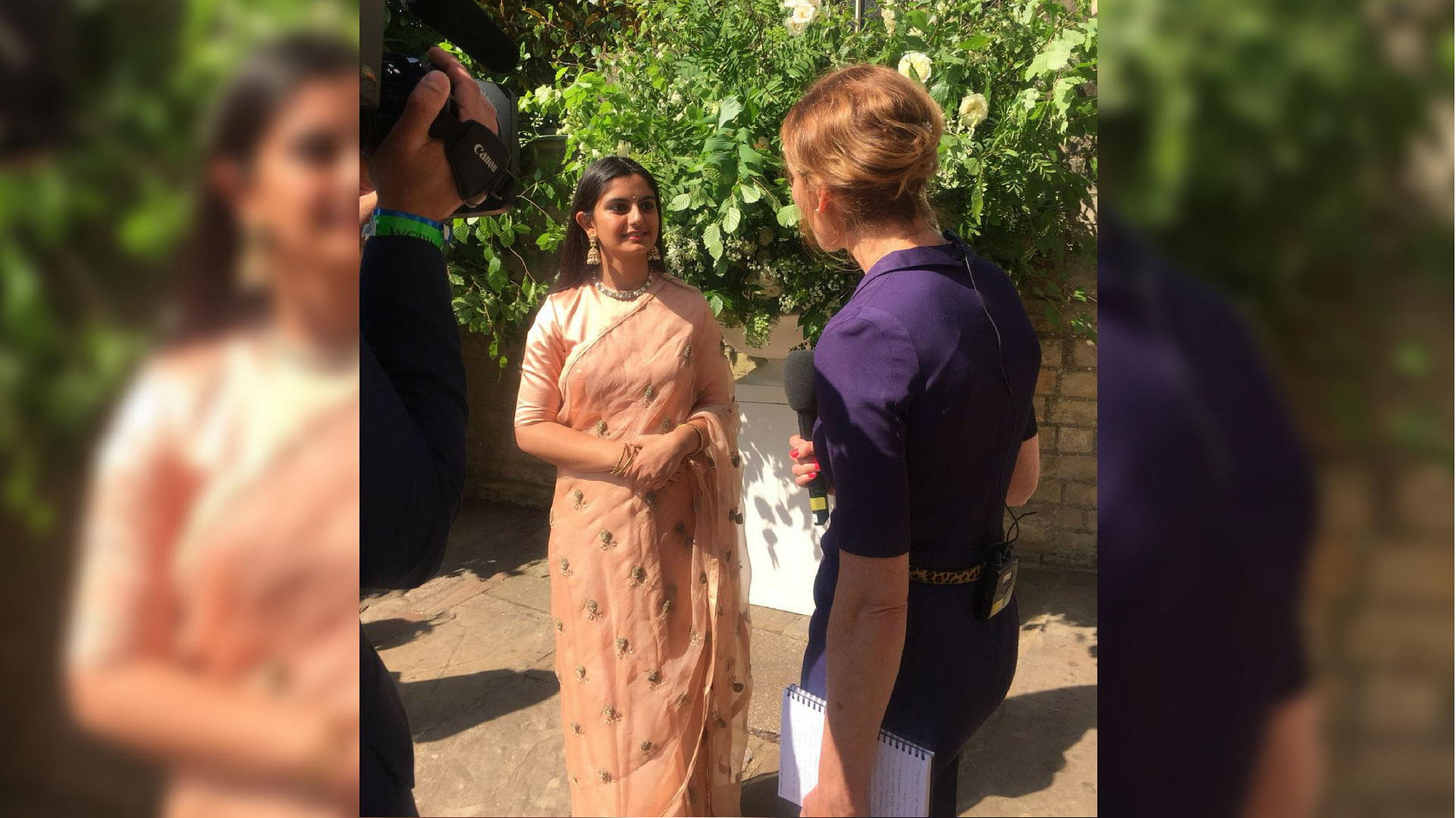 Activist Suhani Jalota at the Royal Wedding.&nbsp;