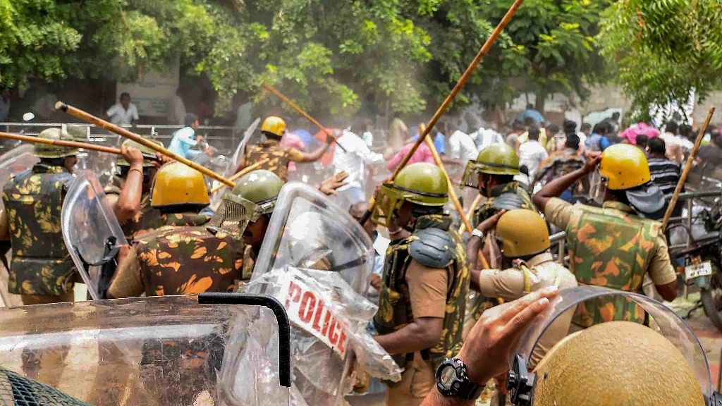 <div class="paragraphs"><p>The Madras High Court has called the police firing at anti-Sterlite protesters which killed 18 unarmed protestors in Thoothukudi “a scar on our democracy”.</p></div>