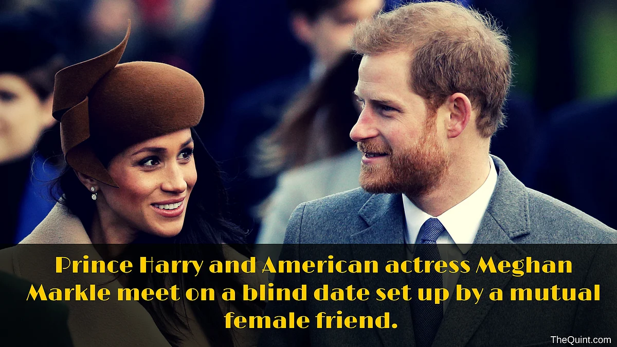 Meghan and Harry met on a blind date! 