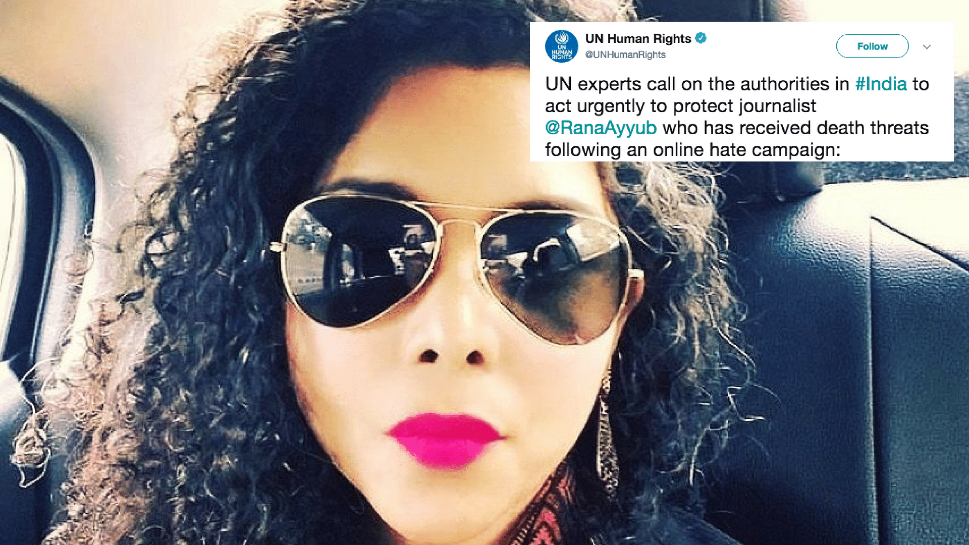 Rana Ayyub received gang-rape and death threats after she was falsely quoted in a tweet on 20 April, 2018.