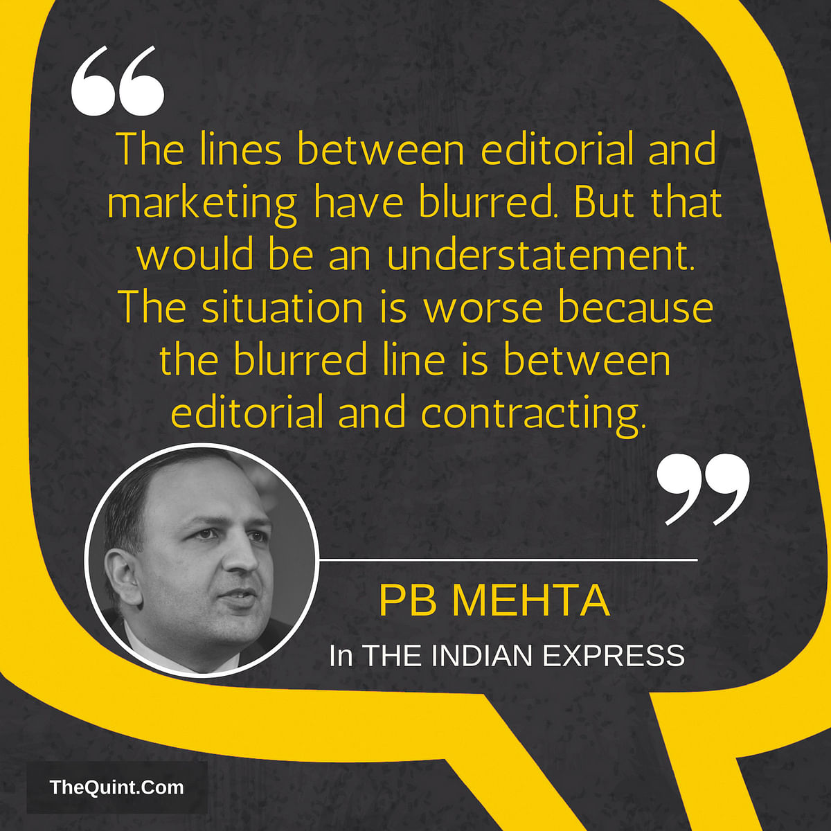 In The Indian Express, Pratap Bhanu Mehta notes that the credibility of India’s media has long been in tatters.