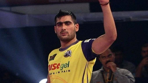 Rahul Chaudhari in action.