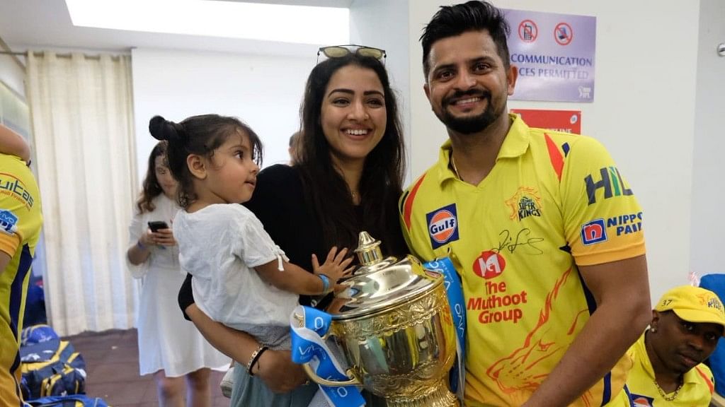 Social media was flooded with pictures of CSK players celebrating their win with their families and teammates.