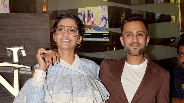 The recently married couple, Sonam Kapoor and Anand Ahuja.&nbsp;