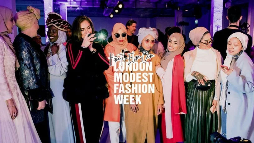 A still from the London Modest Fashion Week (LMFW) 2018.