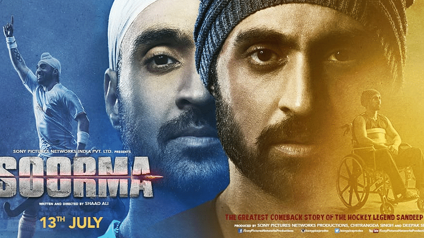 The poster of <i>Soorma </i>starring Diljit Dosanjh.