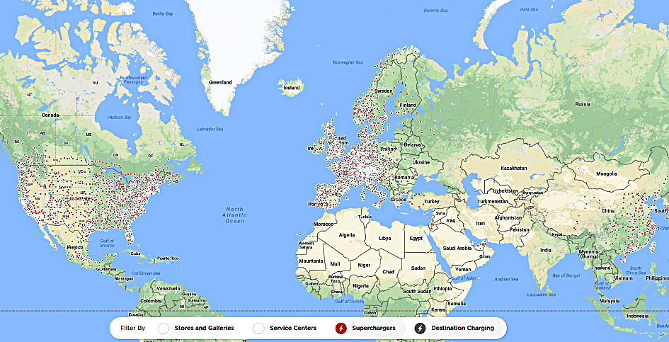 At present, there are 1,229 Supercharger stations across the world.