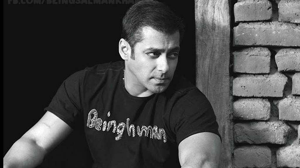 Salman Khan sporting a <i>Being Human</i> tee.&nbsp;