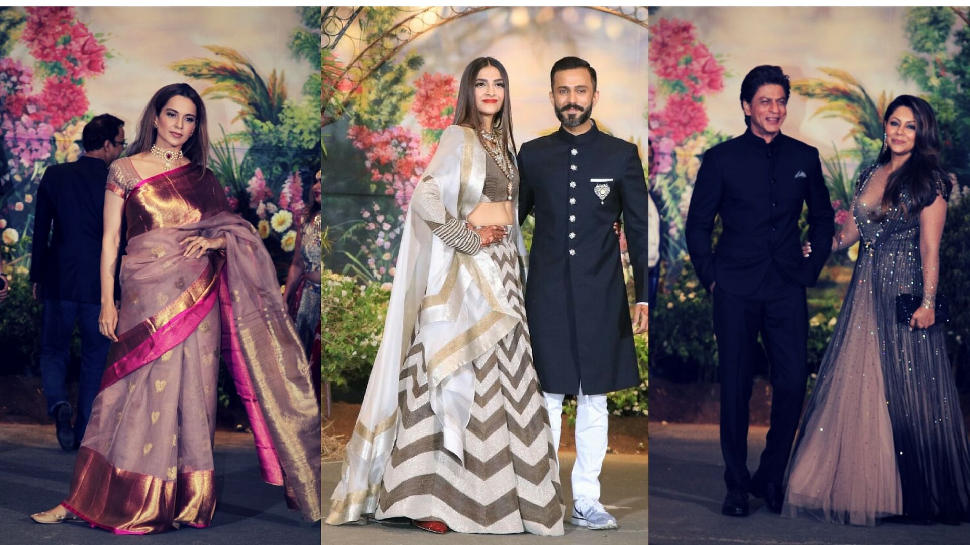 Sonam and Anand’s reception was a glitzy parade of stars.&nbsp;