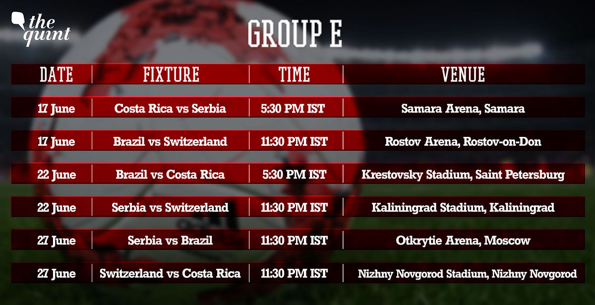 Here’s The Quint’s round up of the teams in Group E ahead of the FIFA World Cup, which begins on 14 June.