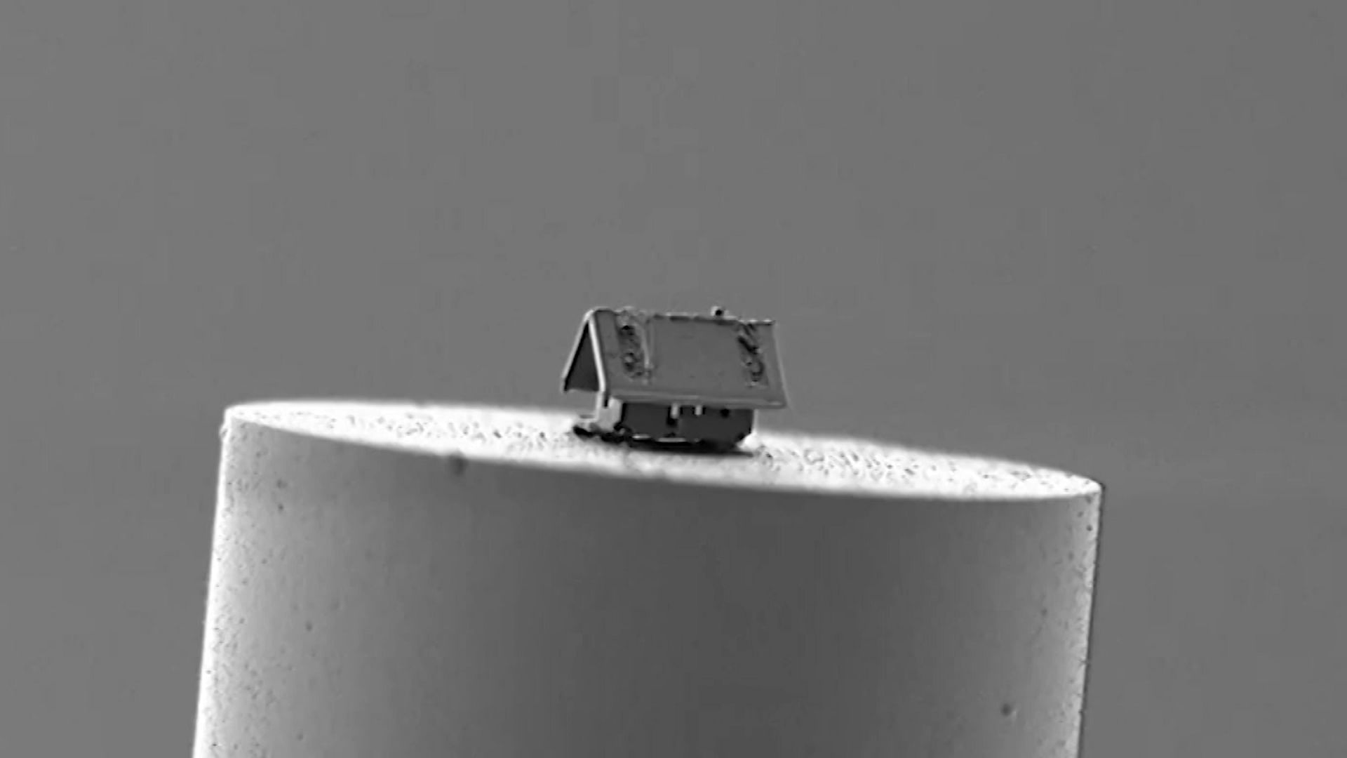 The ‘world’s smallest house’ has been crafted by researchers in France.