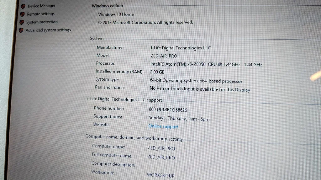 2GB RAM and latest version of Windows 10 with regular updates. 